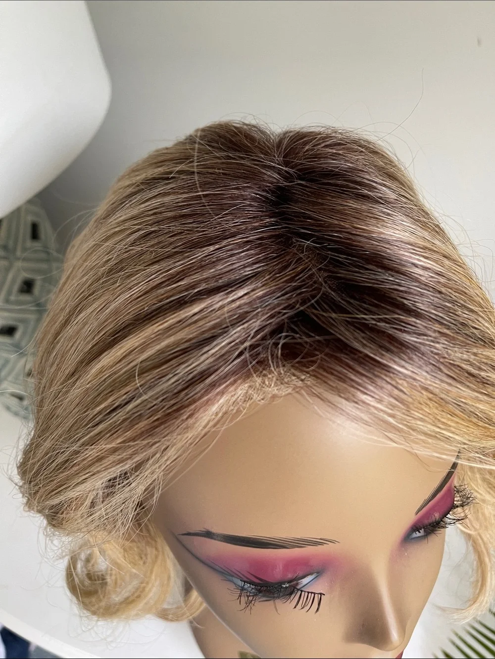 Belle Tress Valencia in Honey with chai latte